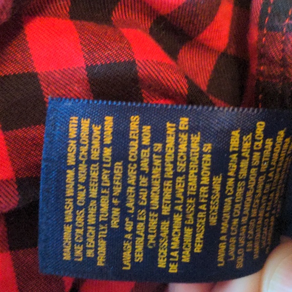 Black and red button up - Picture 3 of 3